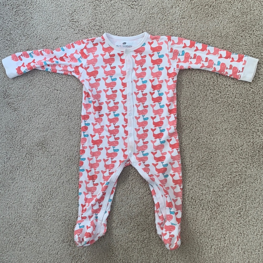 Ro’s Garden Whale Baby pjs